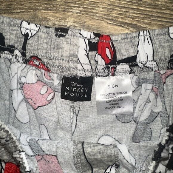Mens Disney Mickey Mouse Winter Sleep Pants Gray Small. NWT. G - Picture 5 of 6